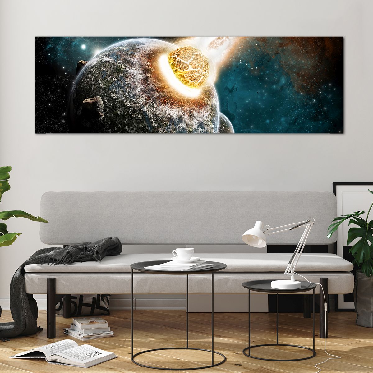 Cuadro sobre vidrio Abstracción, Cuadro sobre vidrio Cosmos, Cuadro sobre vidrio Cometa, Cuadro sobre vidrio 3D, Cuadro sobre vidrio Universo