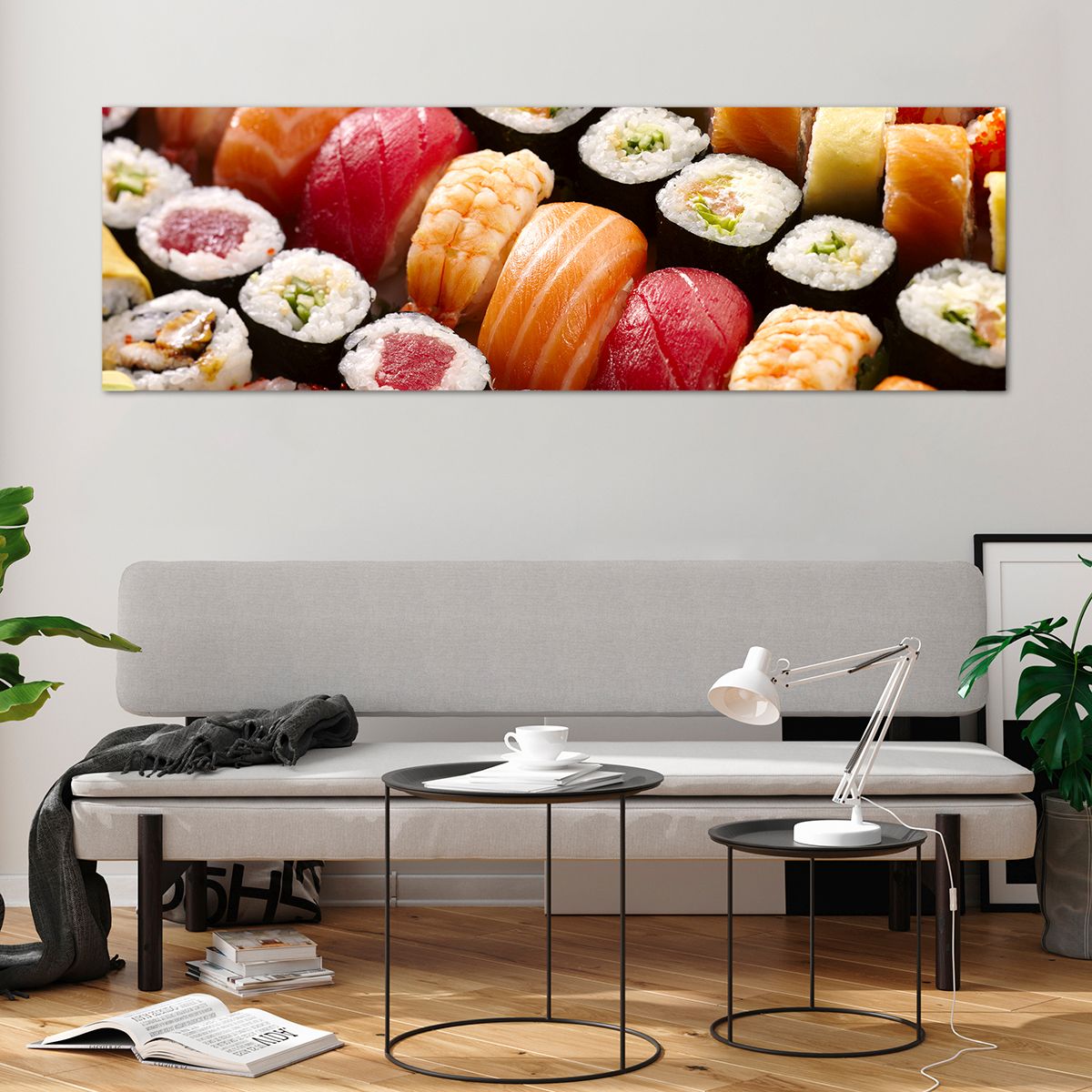 Obraz na skle Gastronomie, Obraz na skle Sushi, Obraz na skle Asie, Obraz na skle Japonsko, Obraz na skle Sashimi