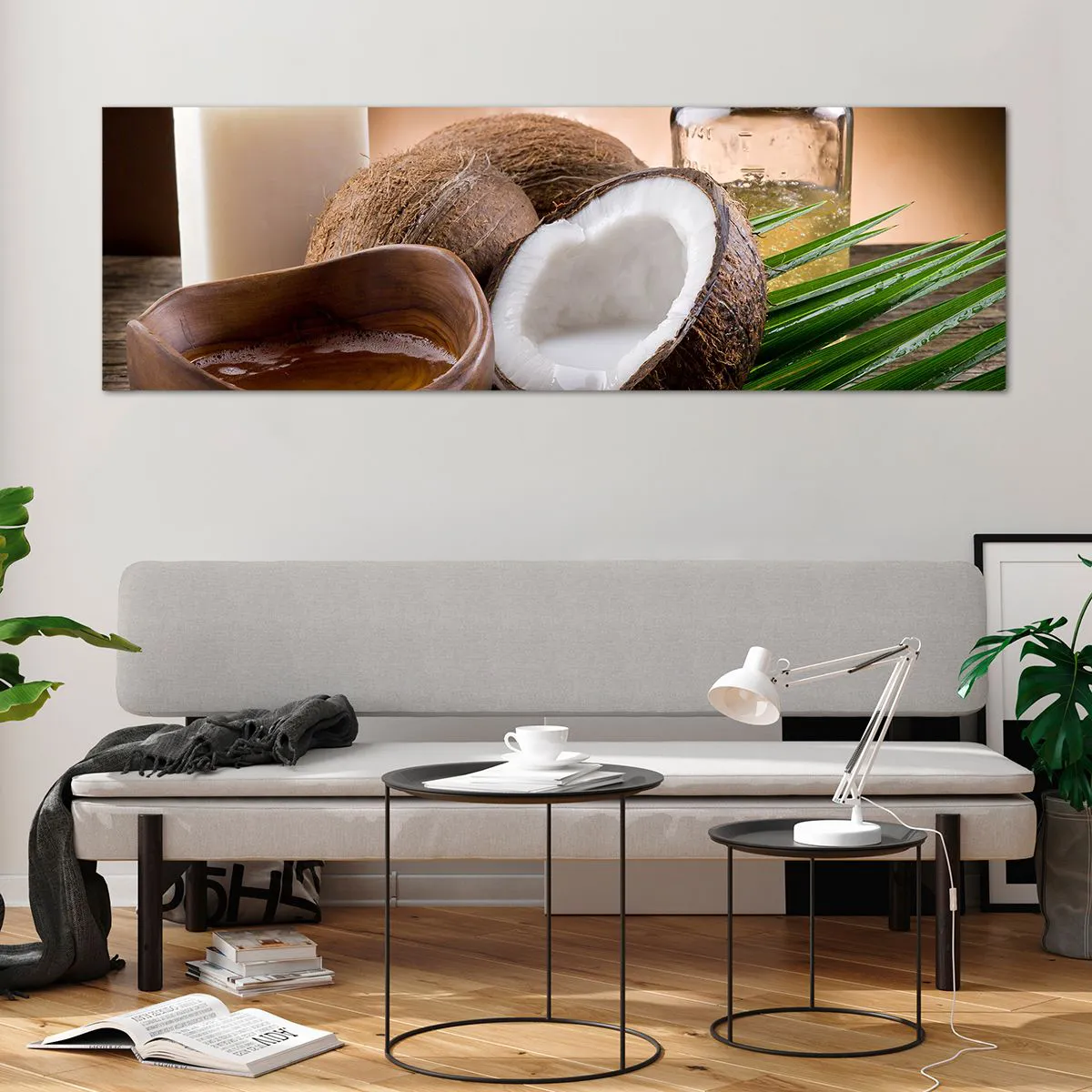 Üveg kép - Egészség a trópusi szigetekről - 160x50 cm