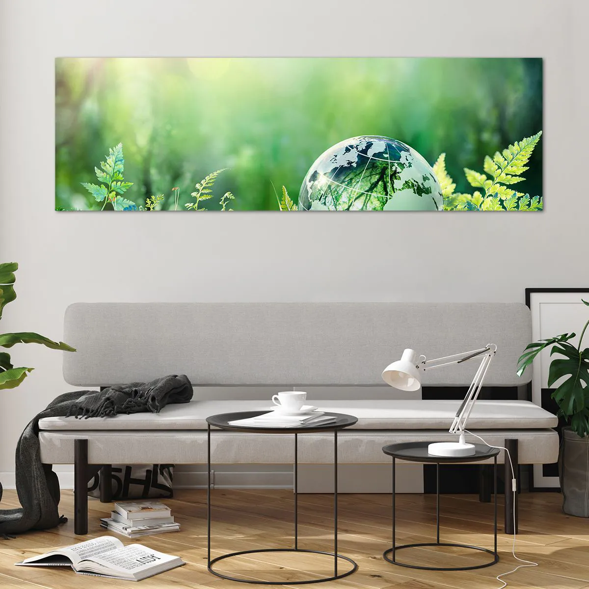 Üveg kép - A zöld bolygó - 160x50 cm