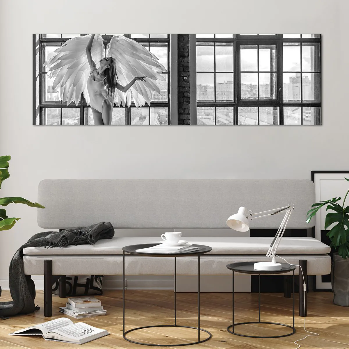 Quadro em vidro - Cidade dos Anjos? - 160x50 cm