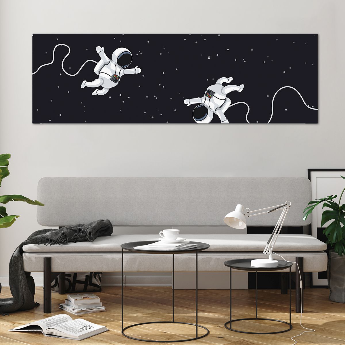 Bild på glas Abstraktion, Bild på glas Astronaut, Bild på glas Kosmos, Bild på glas Svartvitt, Bild på glas För Barn