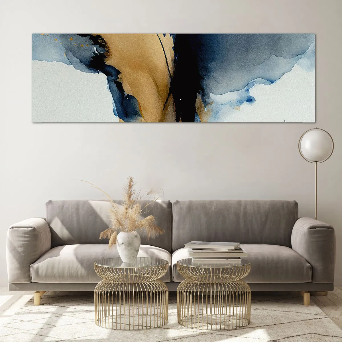 Obraz na skle - Za závojom - 160x50 cm