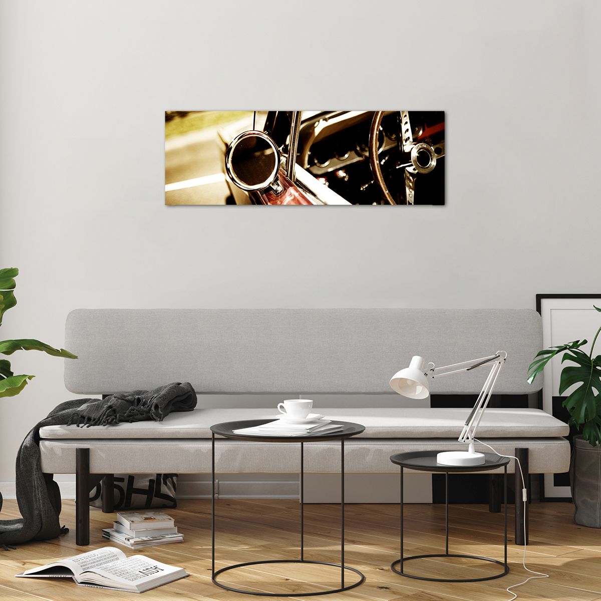 Quadro su vetro Macchina, Quadro su vetro Classico, Quadro su vetro Settore Automobilistico, Quadro su vetro Volante, Quadro su vetro Specchio