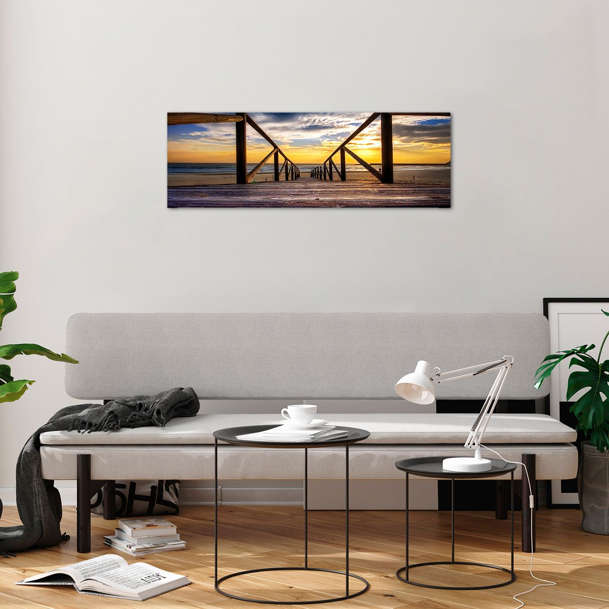 Quadro su vetro Paesaggio, Quadro su vetro Il Tramonto, Quadro su vetro Mare, Quadro su vetro Natura, Quadro su vetro Discesa Alla Spiaggia