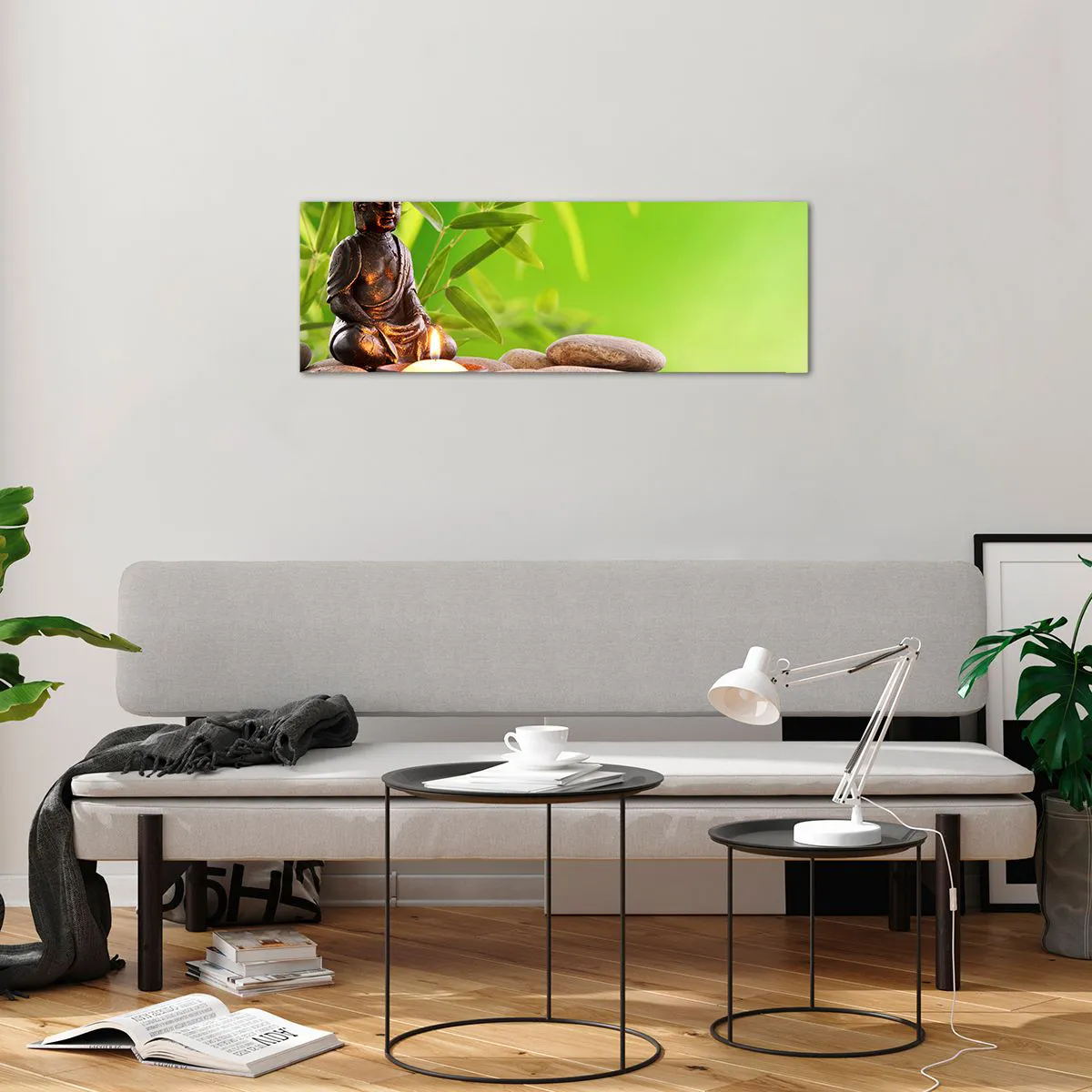 Quadro su vetro - La vita è bella - 90x30 cm