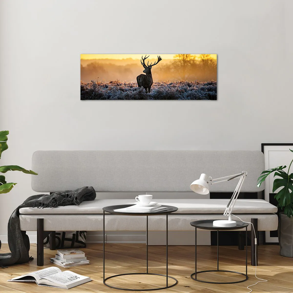 Quadro su vetro - Incoronato nelle sue terre - 90x30 cm