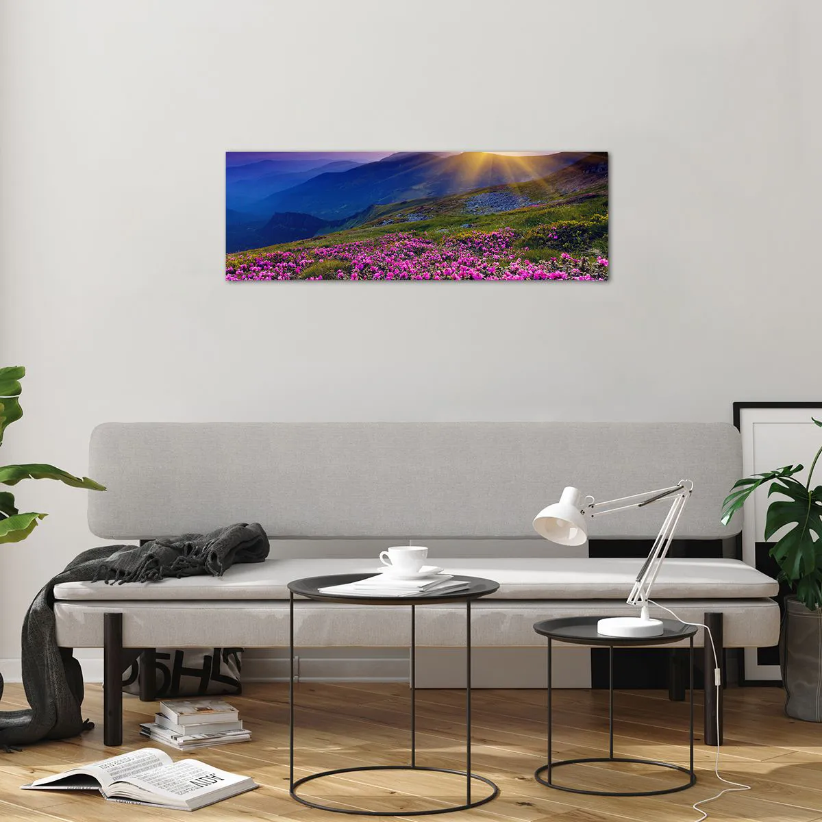 Quadro su vetro - Odore di mugo e profumo di erbe - 90x30 cm