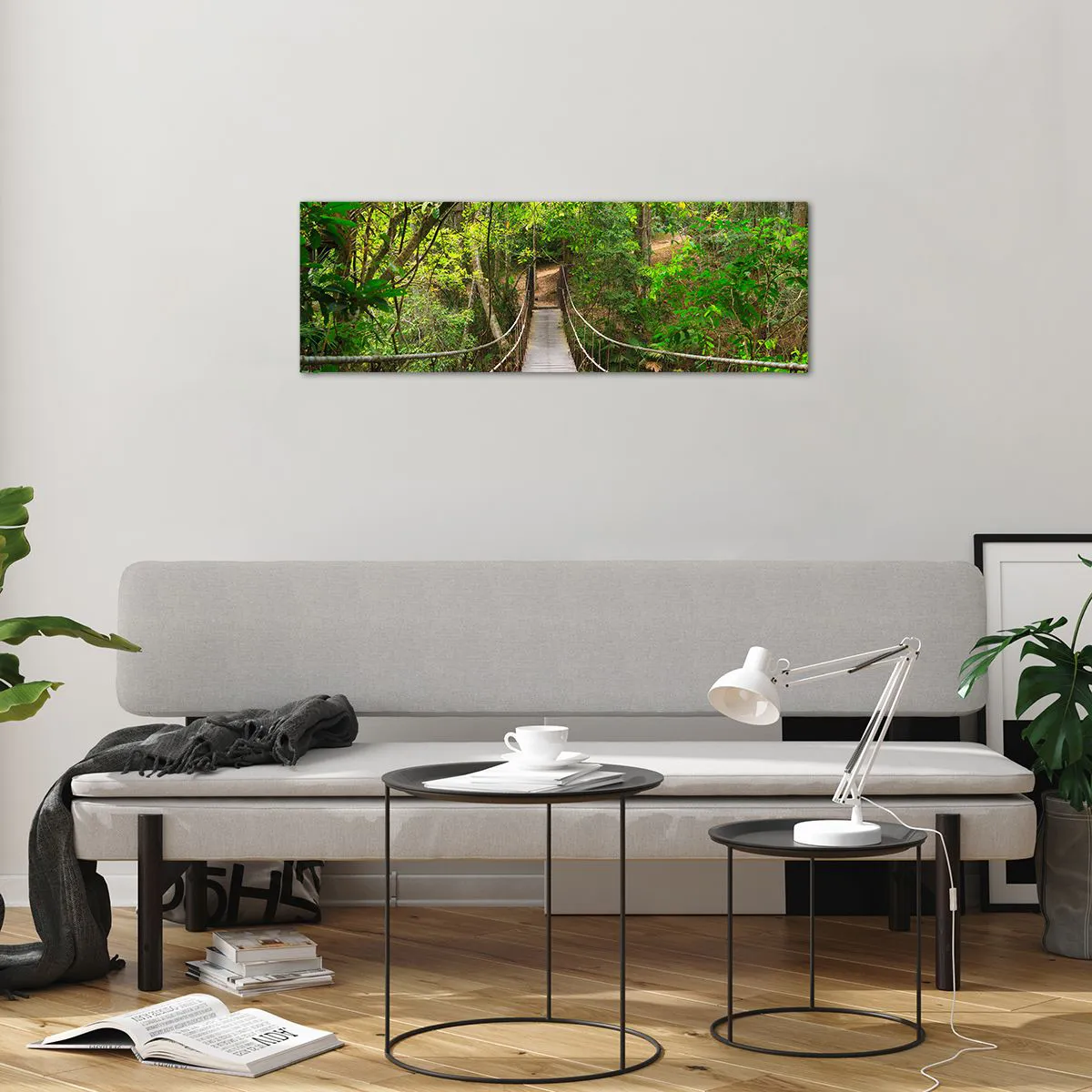 Schilderen op glas - Want er staat een klimplant in de tuin - 90x30 cm