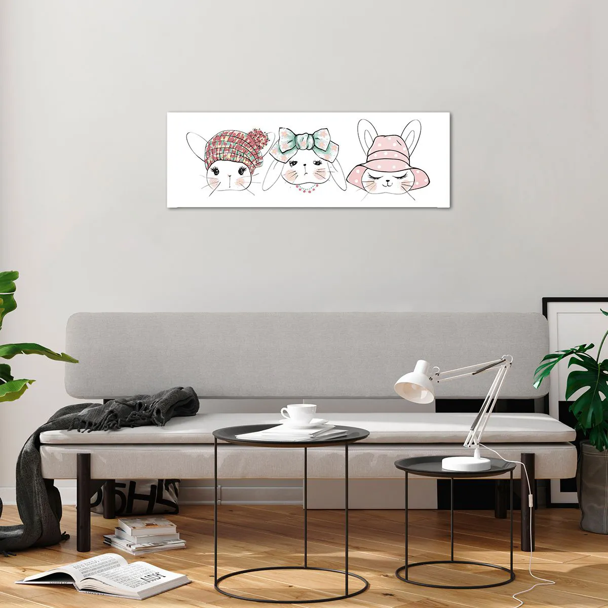 Impression sur verre - Image sur verre - Pensif, triste, satisfait - 90x30 cm