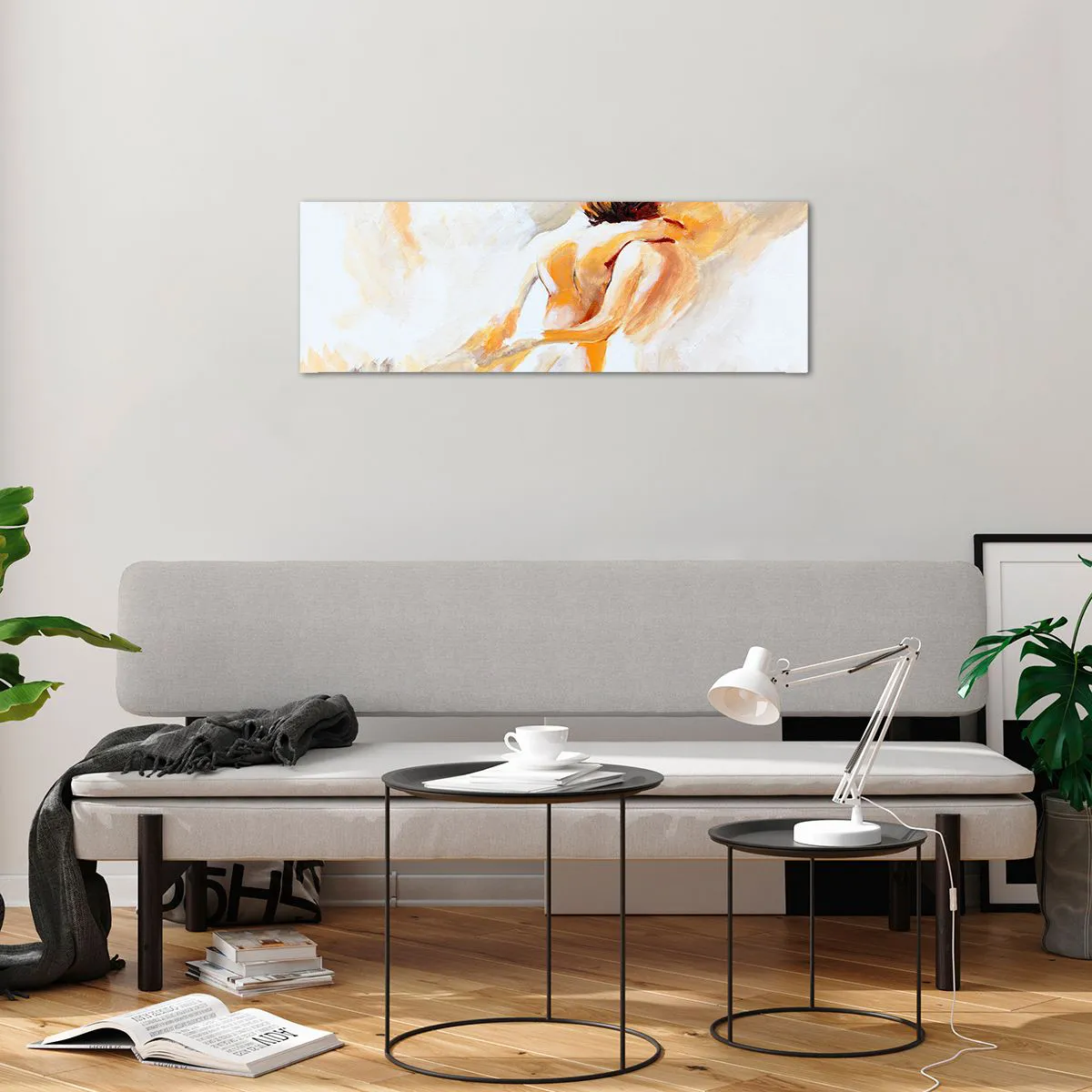 Glass picture - Heavenly Embrace - 90x30 cm