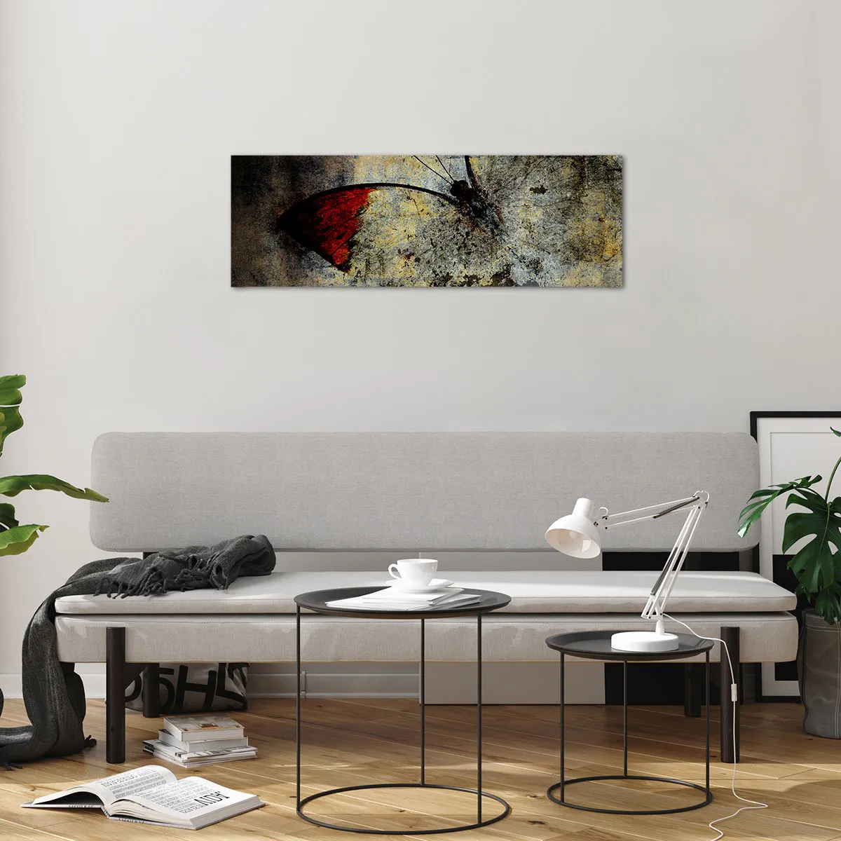 Obraz na skle - Podívej se, než zmizím - 90x30 cm