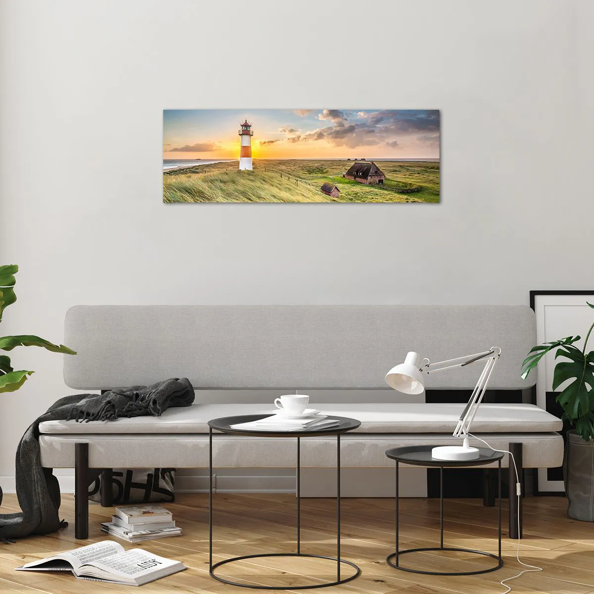 Glasbild - Bild auf glas - Zwischen den Wellen - 90x30 cm