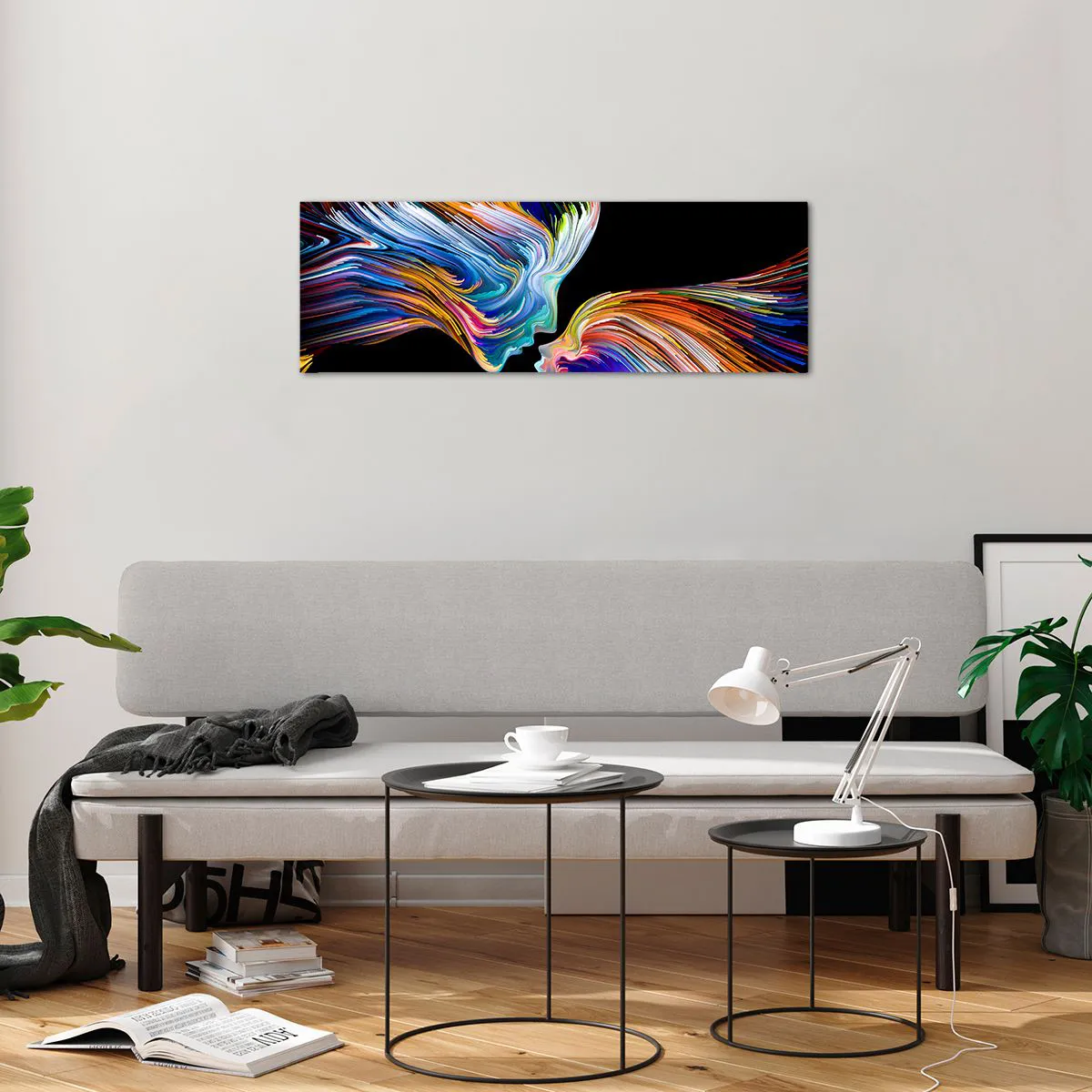 Üveg kép - Az energia és a fény fúziója - 90x30 cm