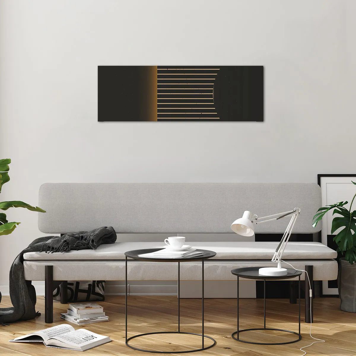 Glass picture - Investigating Darkness - 90x30 cm