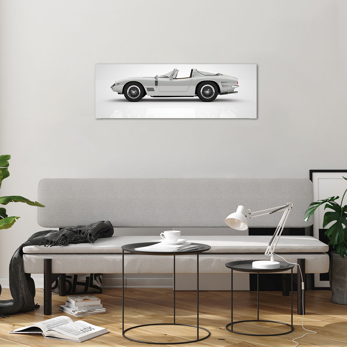 Glass picture  Sports Car, Glass picture  Cabriolet, Glass picture  Automotive, Glass picture  Journey, Glass picture  Vintage