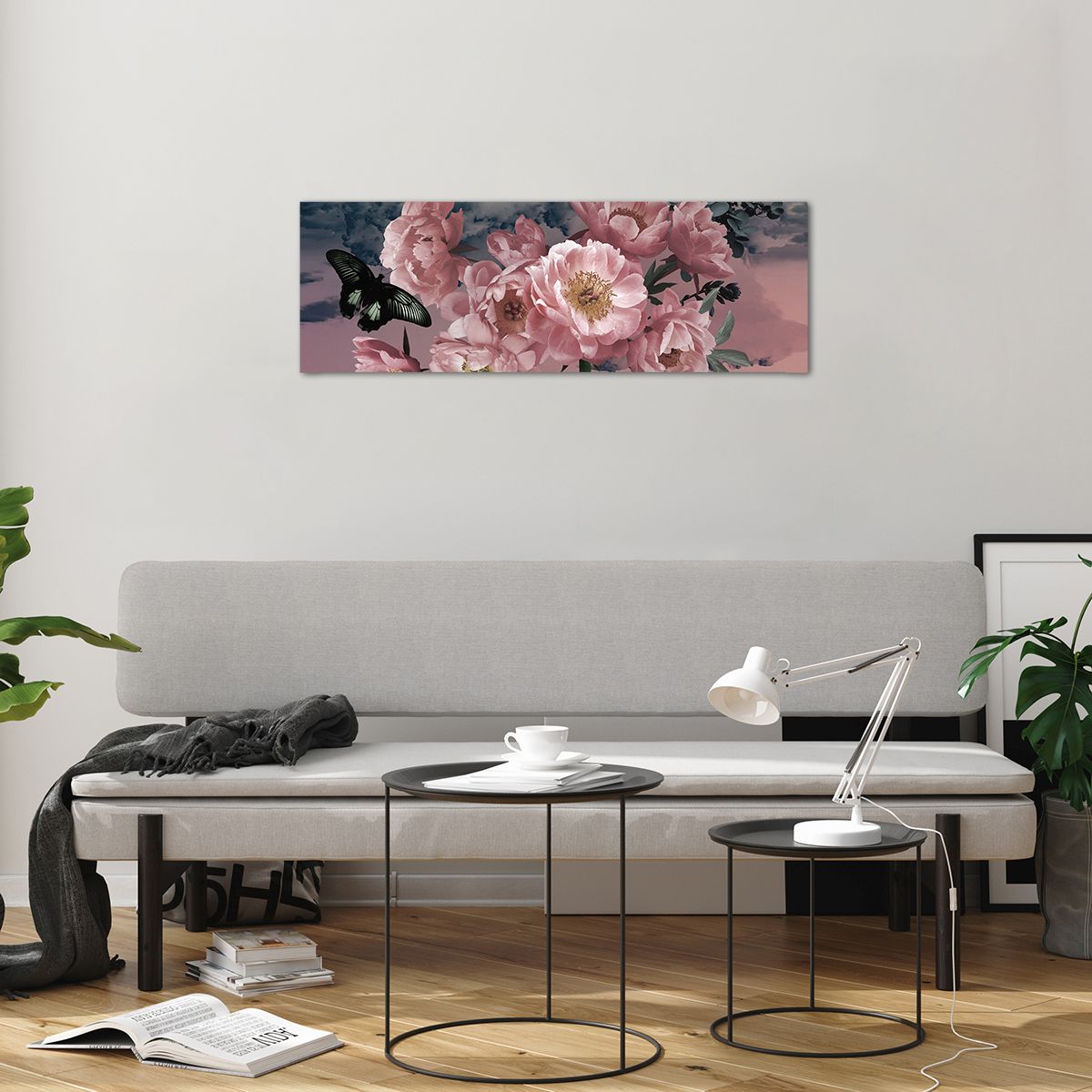 Obraz na plátne Kvet Pivonky, Obraz na plátne Motýľ, Obraz na plátne Kvety, Obraz na plátne Kytica Kvetov, Obraz na plátne Dizajn