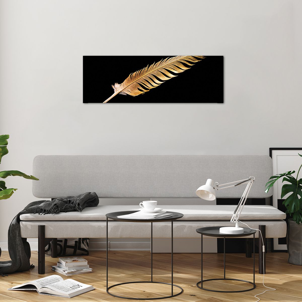 Glass picture  Golden Feather, Glass picture  Bird'S Feather, Glass picture  Art, Glass picture  Gold, Glass picture  Poetry