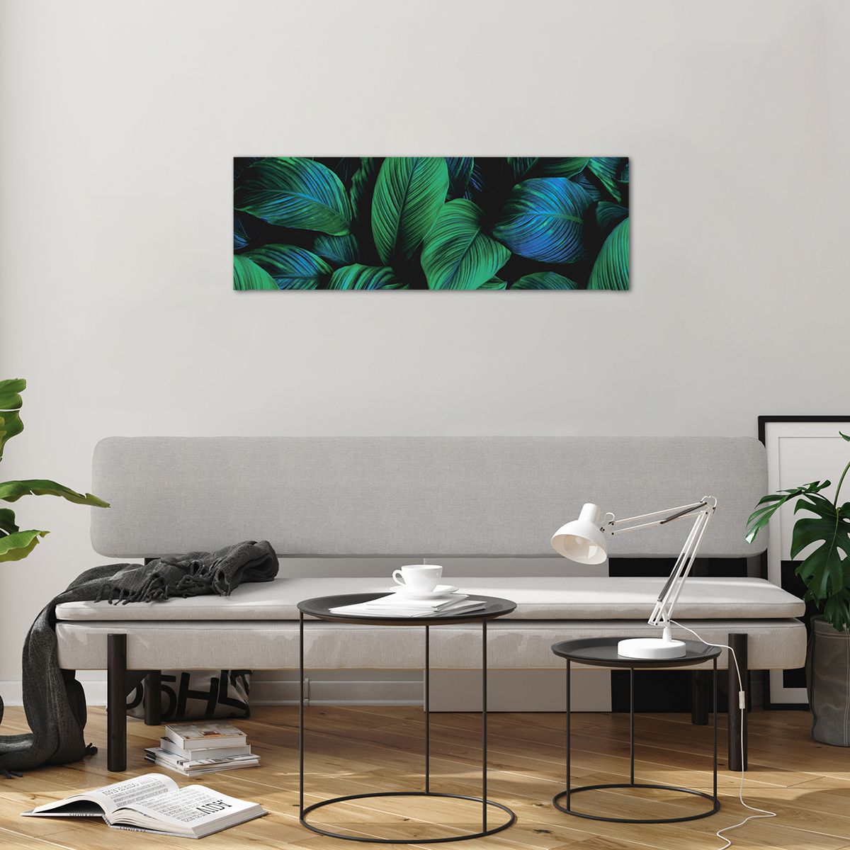 Poster in cornice bianca Arttor 50x70 cm - Nella folla verde - Foglie  Verdi, Pianta Tropicale, Natura, Arte, Tropici, Per il Salotto, Per la  Camera da