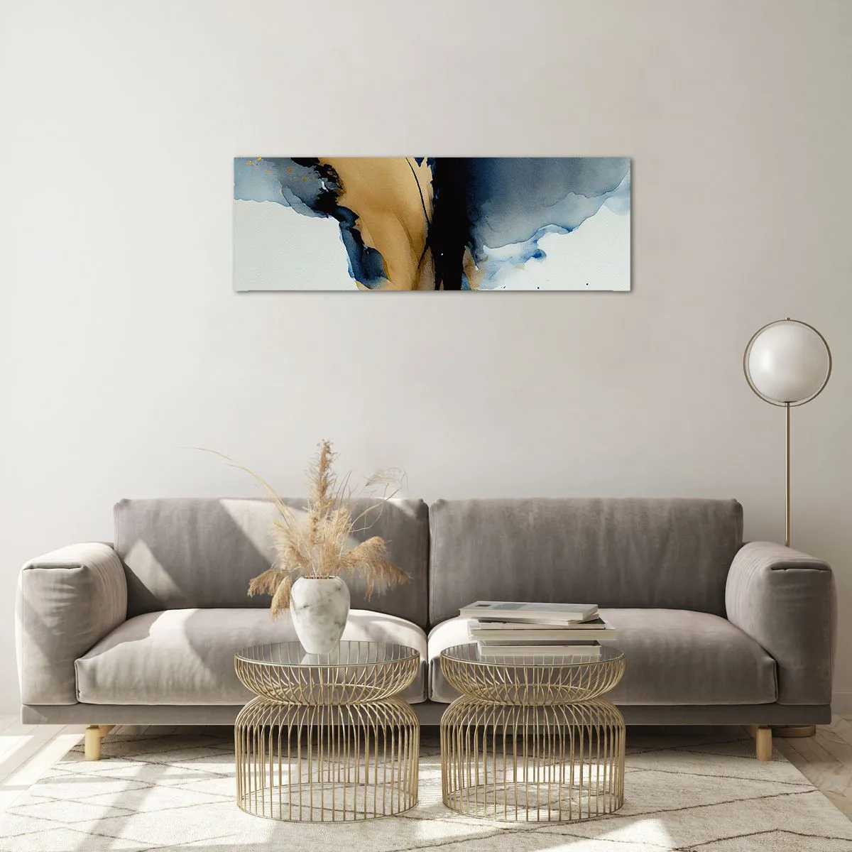 Obraz na skle - Za závojem - 90x30 cm