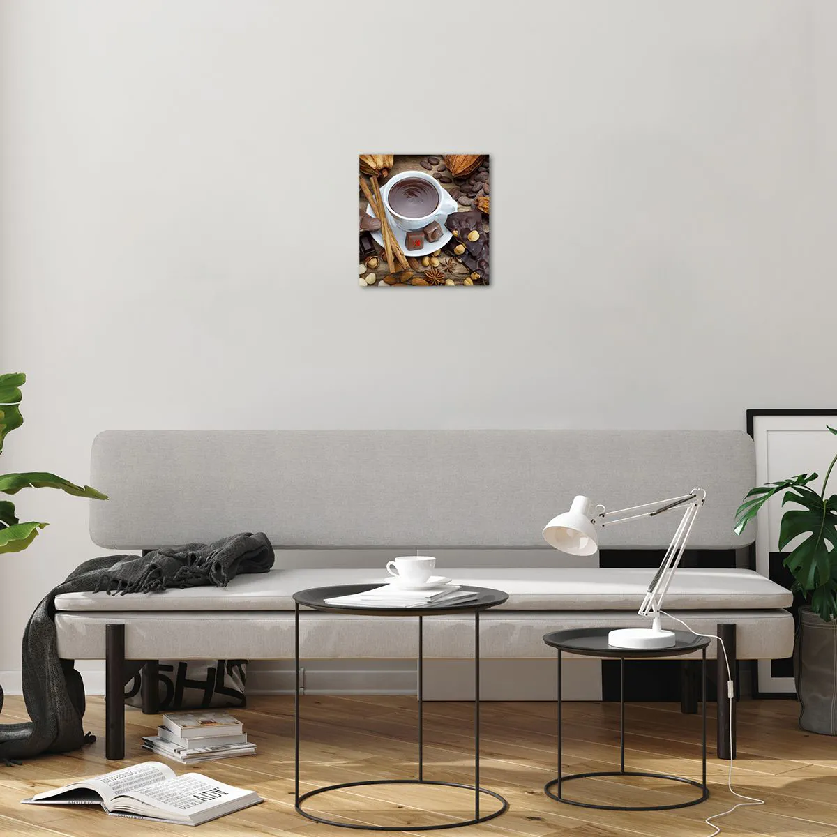 Glasbild - Bild auf glas - Aus einer märchenhaften Schokoladenfabrik - 30x30 cm