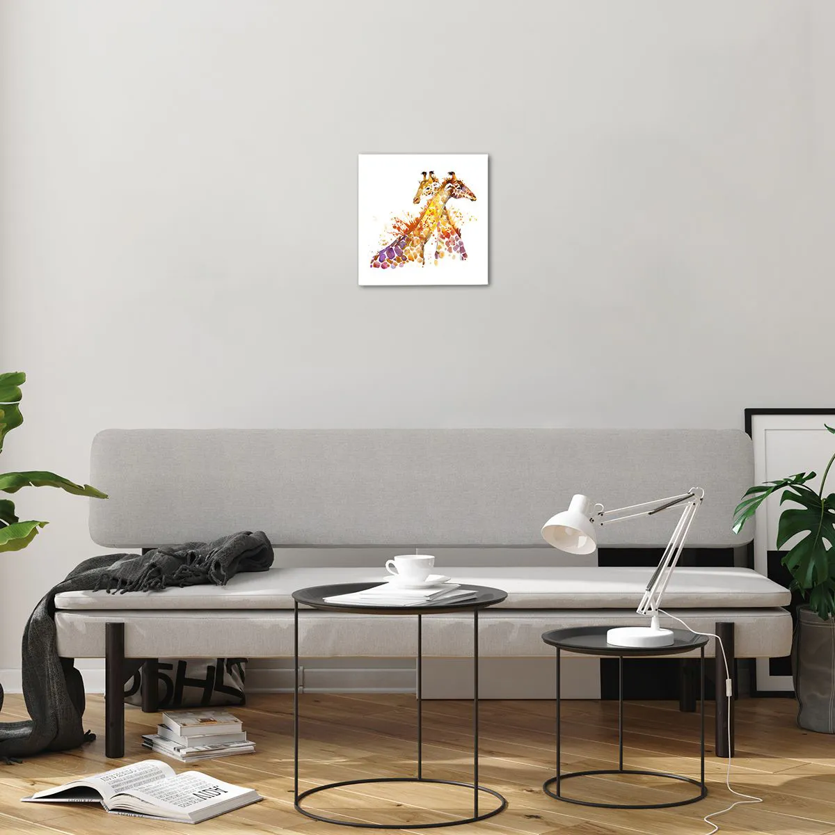 Billede på glas - Er det venskab eller er det kærlighed? - 30x30 cm