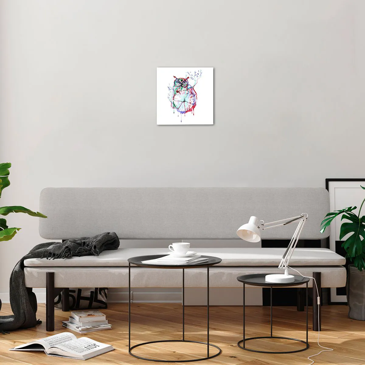 Glass picture - Wise by Nature - 30x30 cm