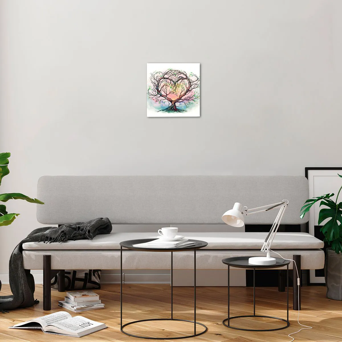 Impression sur verre - Image sur verre - Ensemble contre les tempêtes - 30x30 cm