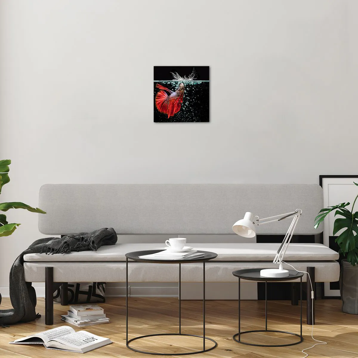 Glass picture - You Have Three Wishes - 30x30 cm