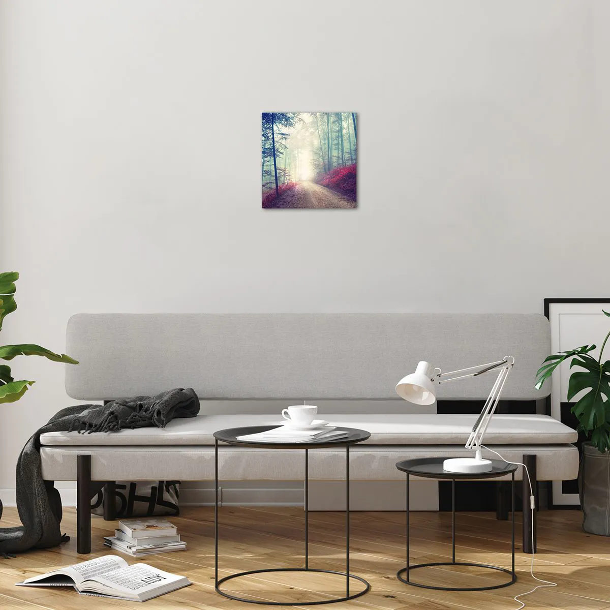 Obraz na skle - Je dobře vstát s východem slunce - 30x30 cm