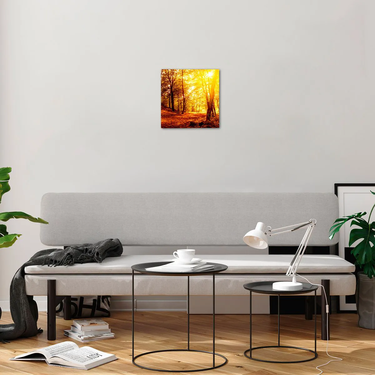 Glass picture - Towards Golden Plain - 30x30 cm