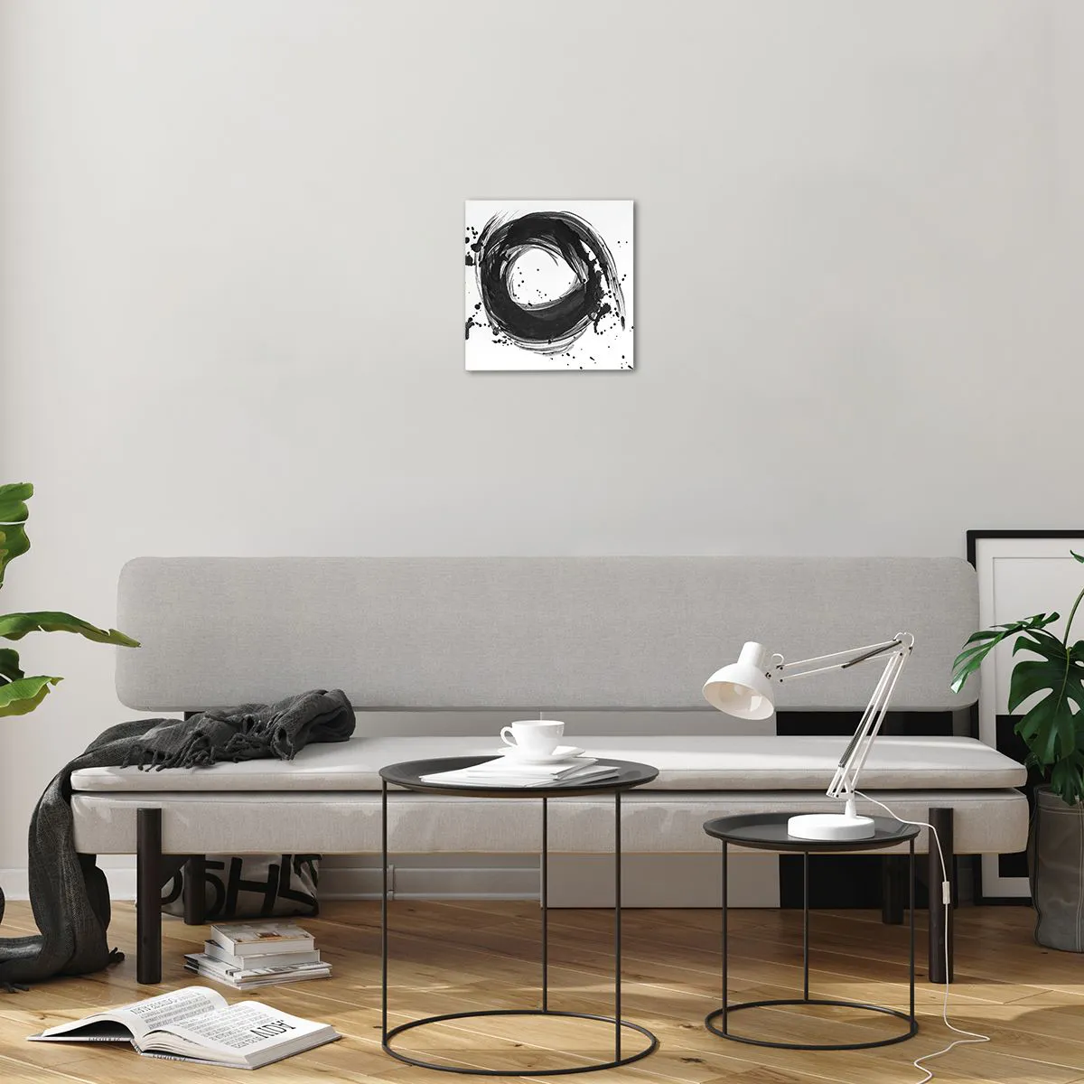 Tablou pe sticlă - Vortexul creației - 30x30 cm