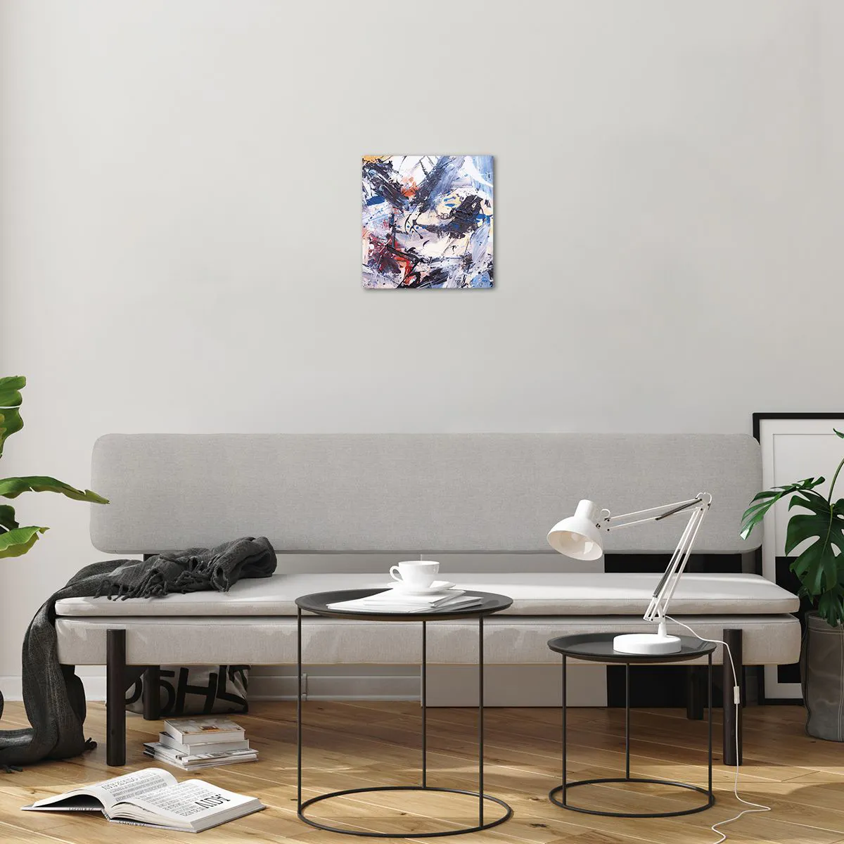 Glass picture - Crazy Dance of Abstraction - 30x30 cm