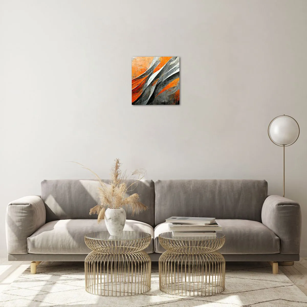 Obraz na skle - Žiar a chlad - 30x30 cm