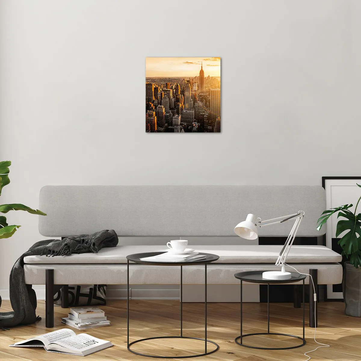 Cuadro sobre vidrio - Impresiones sobre Vidrio - Creciendo al sol - 40x40 cm