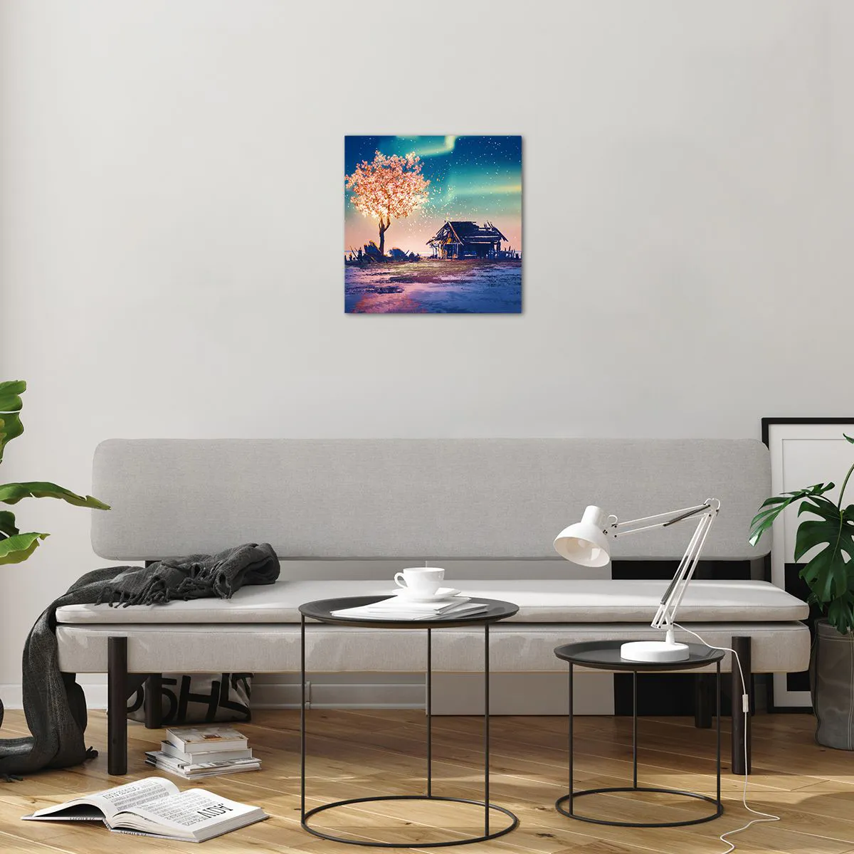 Glass picture - Nature Does Not Pass Away - 40x40 cm