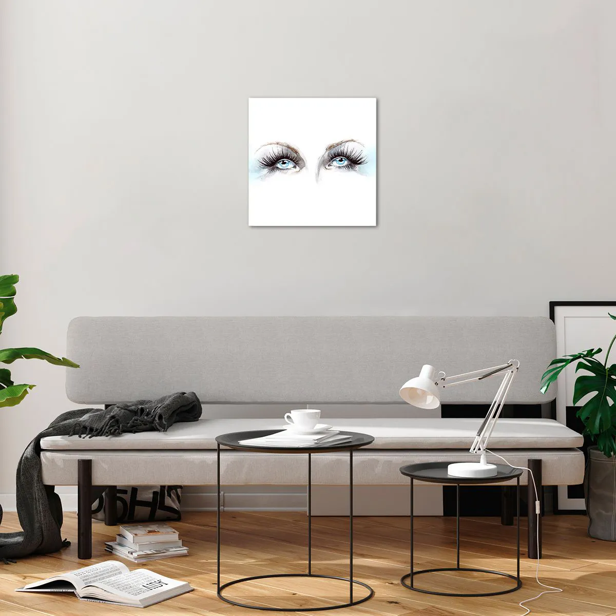 Impression sur verre - Image sur verre - Yeux d'ange? - 40x40 cm