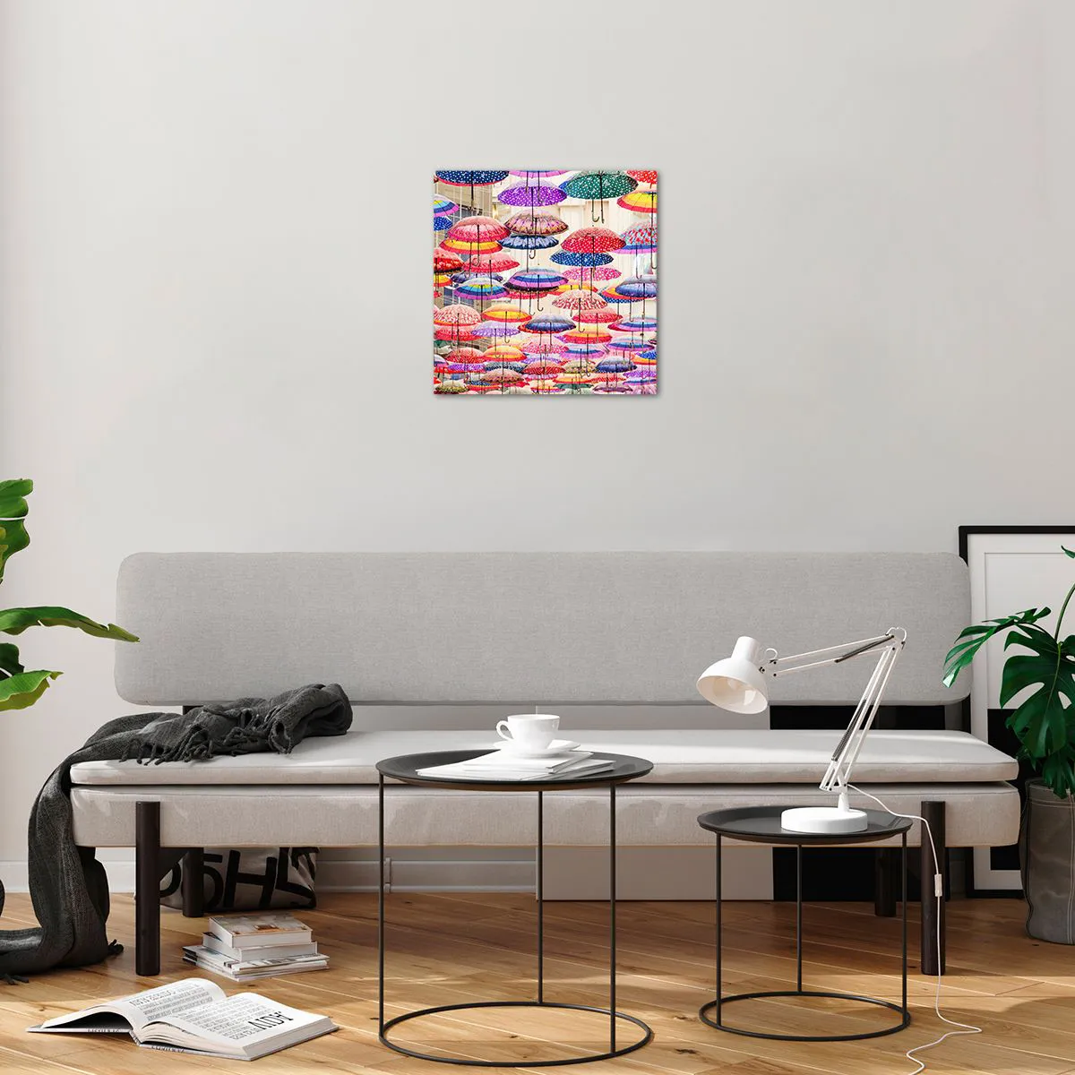 Üveg kép - Városi rét - 40x40 cm