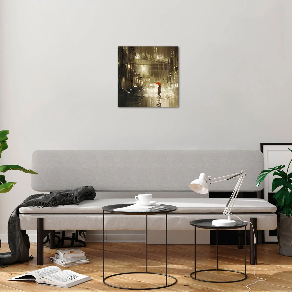 Glasbild - Bild auf glas - Allein aber nicht einsam - 40x40 cm