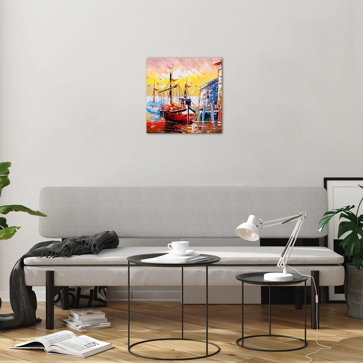 Obraz na skle - Šťastný návrat - 40x40 cm