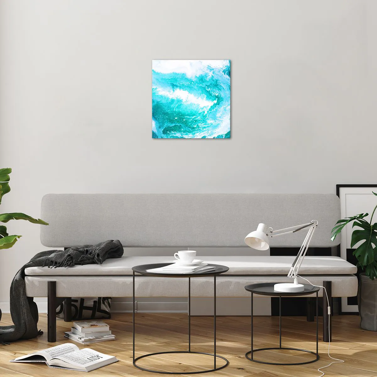 Tablou pe sticlă - În nucleul elementului - 40x40 cm