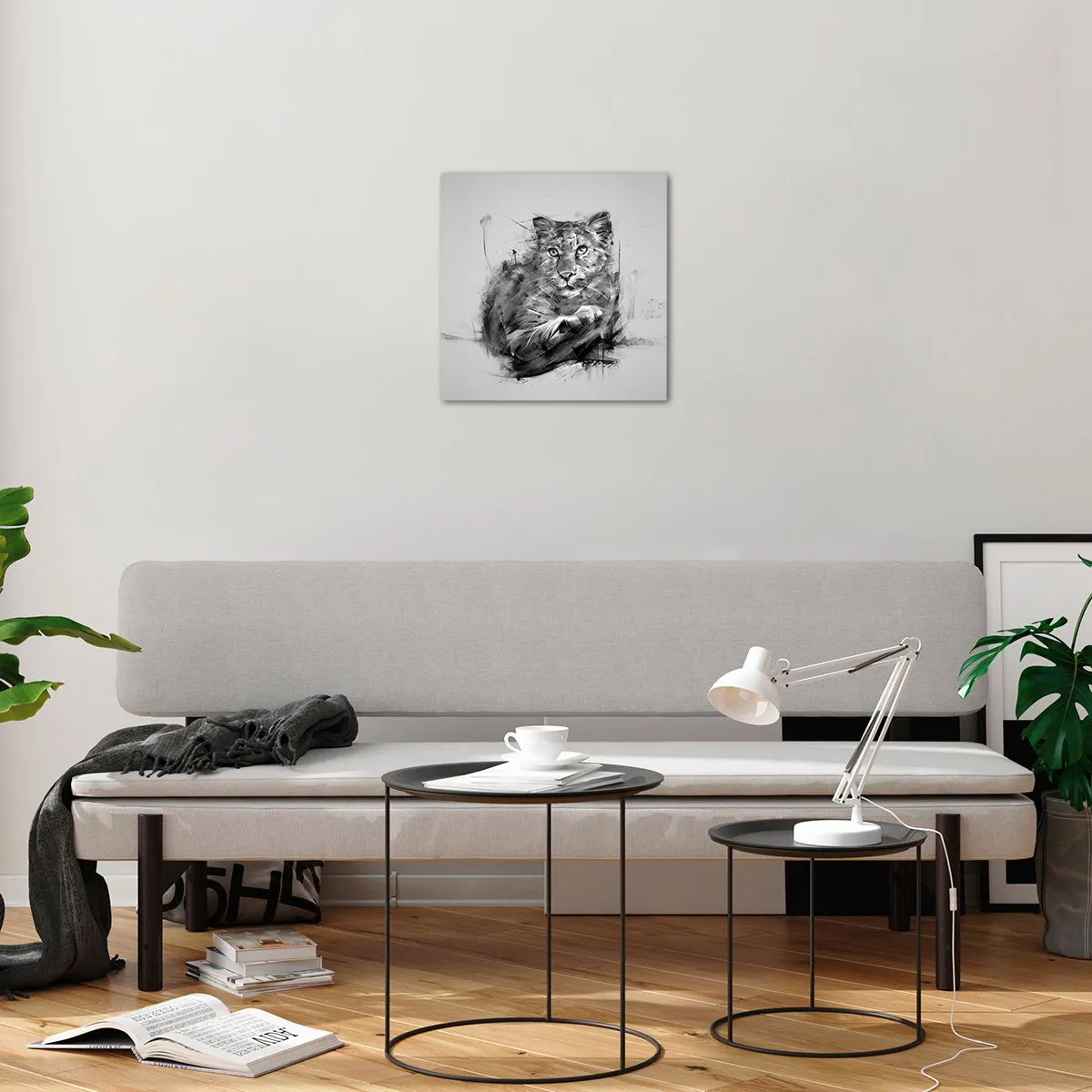 Obraz na szkle - Tak, słucham uważnie - 40x40 cm