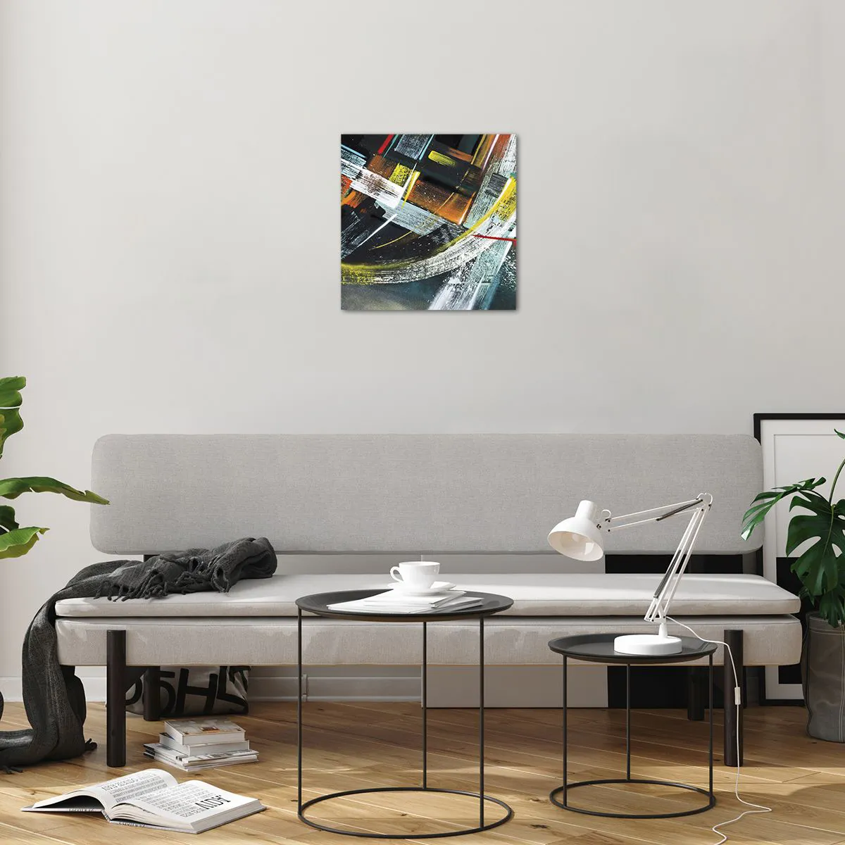 Üveg kép - A mozgás energiája - 40x40 cm