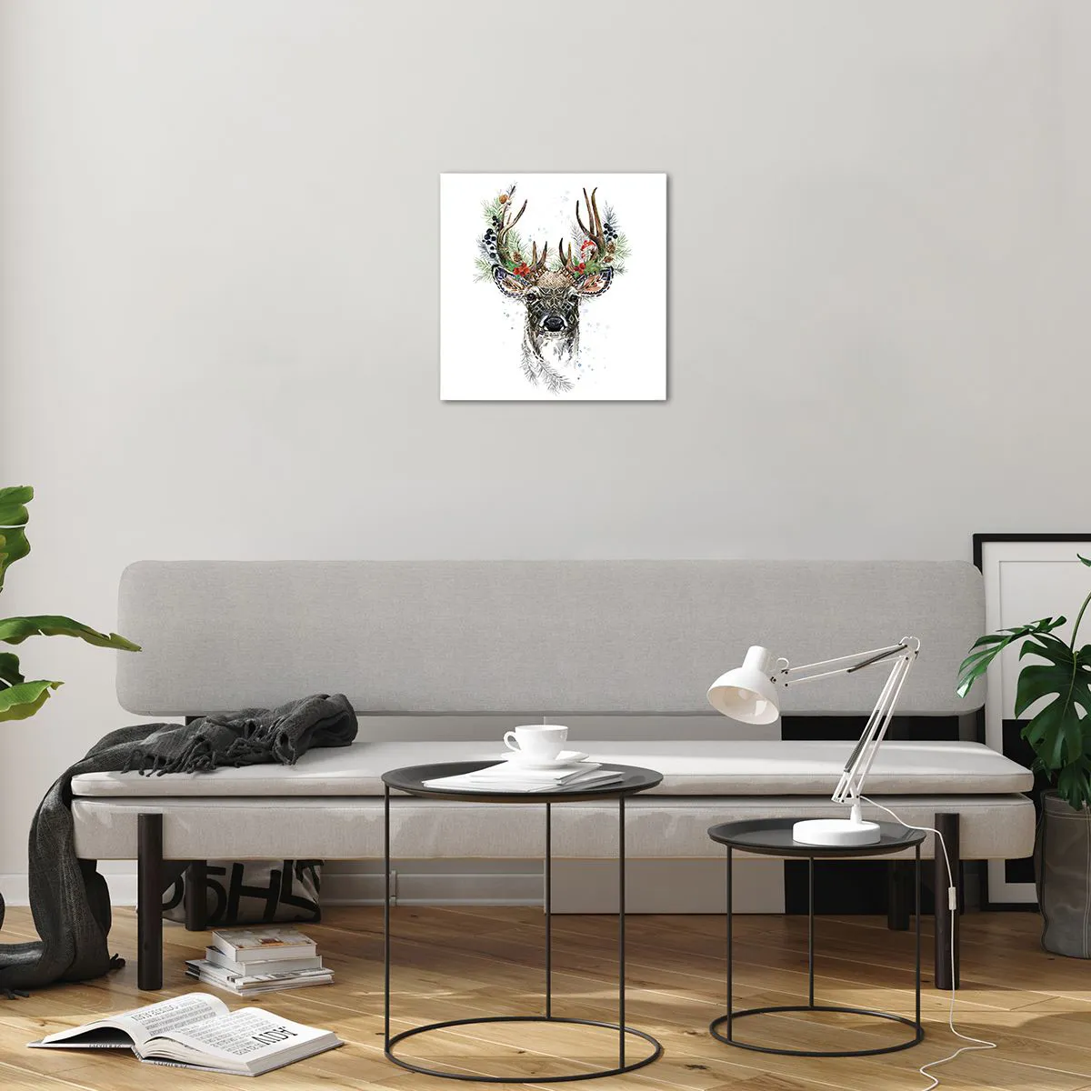 Glastavla - Bild på glas - I högtidskläder - 40x40 cm