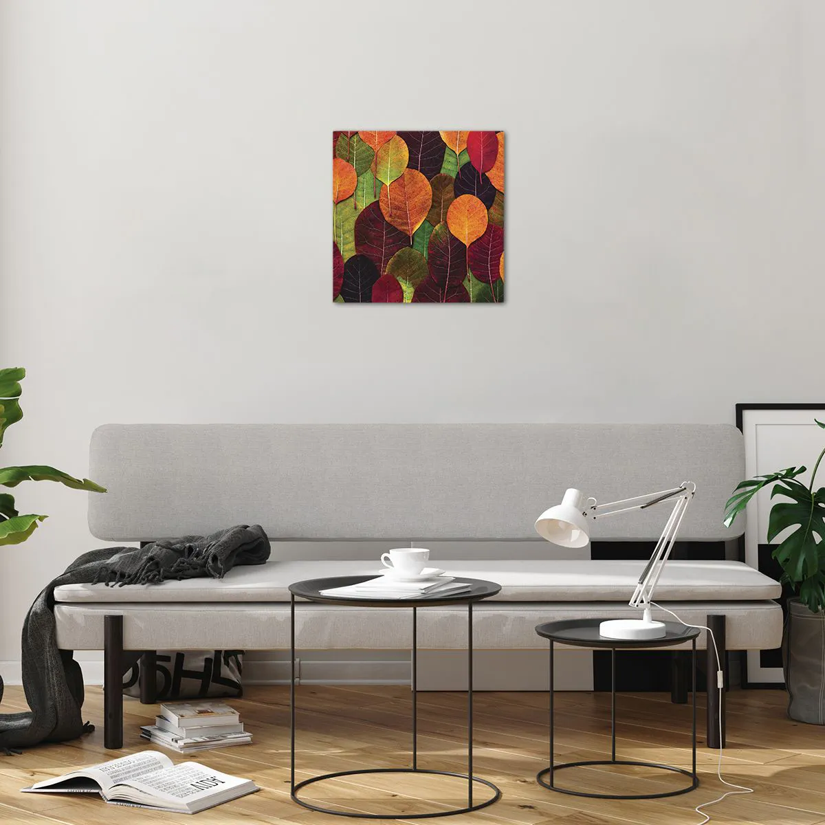 Obraz na szkle - Jesienna mozaika - 40x40 cm