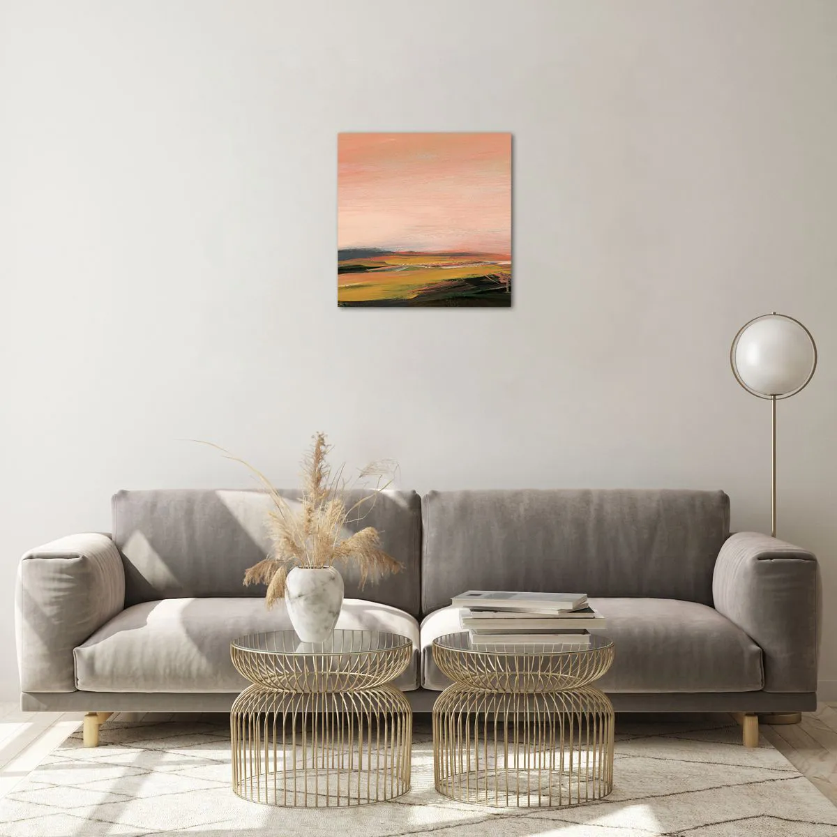 Obraz na skle - V růžových tónech - 40x40 cm