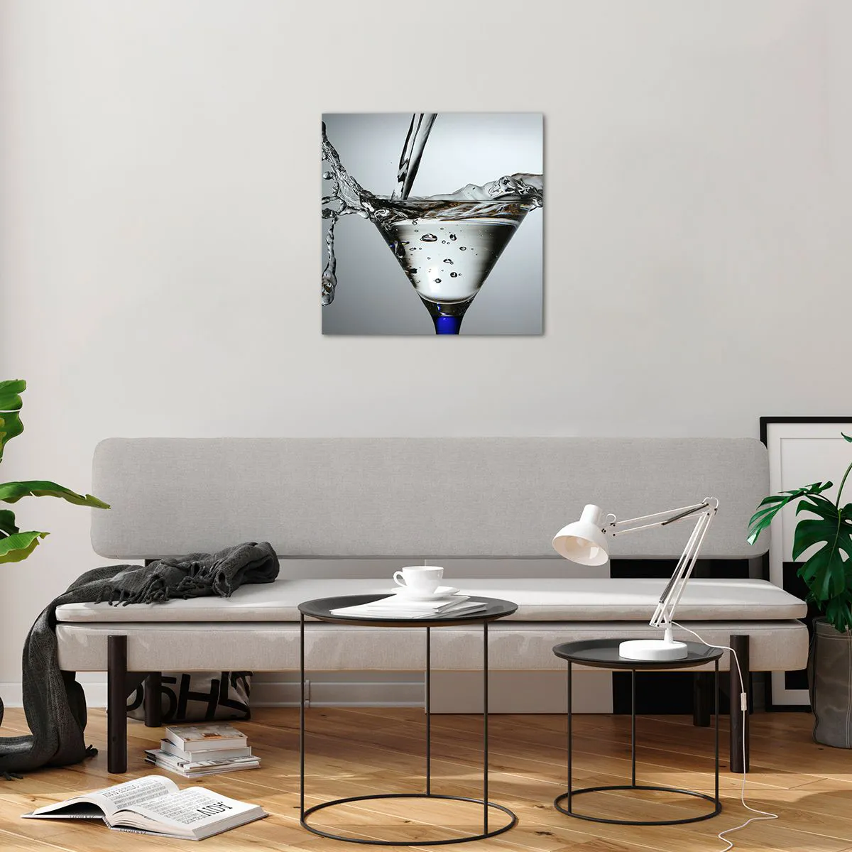 Obraz na szkle - Nad brzegiem pucharu - 50x50 cm