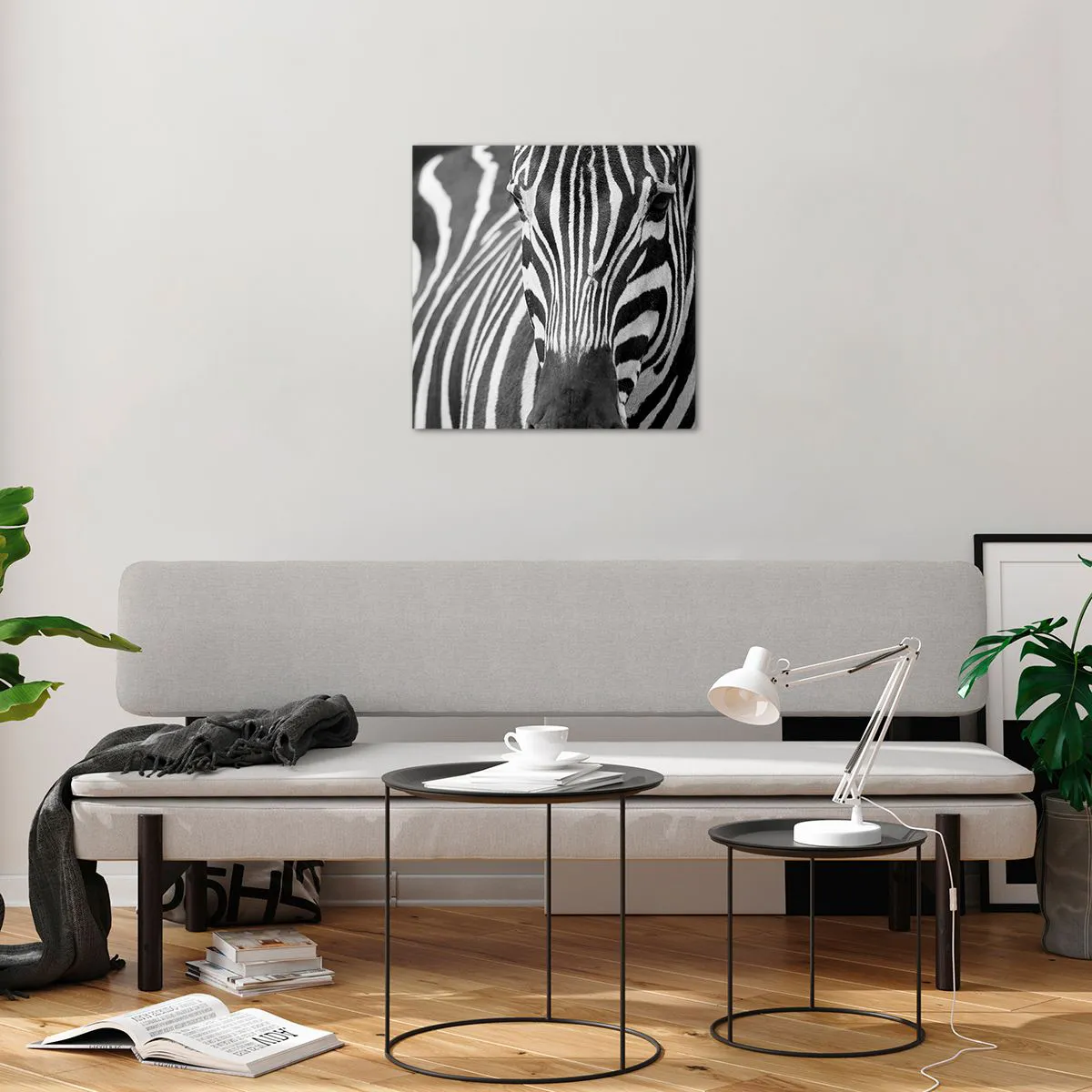 Impression sur verre - Image sur verre - Le monde est noir et blanc - 50x50 cm