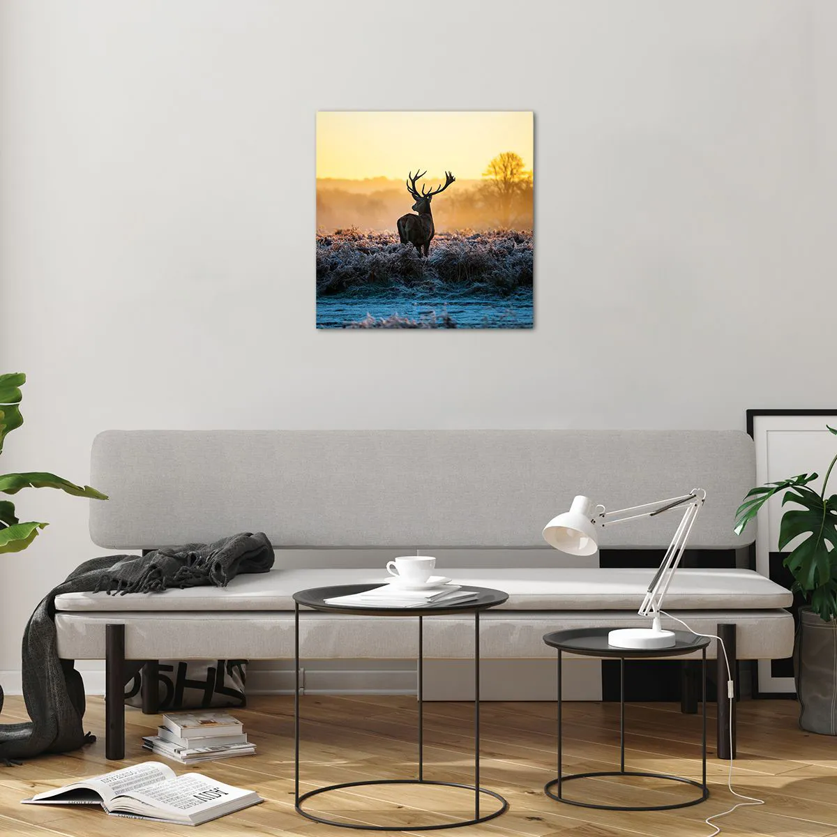 Billede på glas - Kronet på sine godser - 50x50 cm