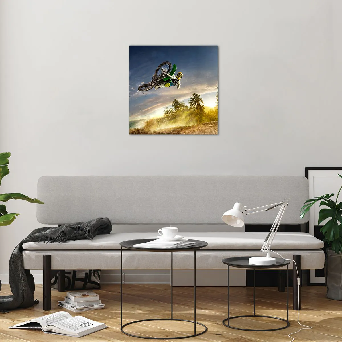 Obraz na szkle - Włącz emocje! - 50x50 cm